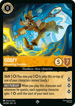 Goofy - Stolzierender Schnüffler (V.1) 10WHI-024 Super Rare Near Mint Deutsch Foil