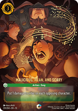 Malicious, Mean, and Scary (V.2) 10WHI-231 Enchanted Near Mint Englisch Foil