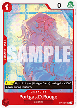 Portgas.D.Rouge (OP13-014) OP13 Common Excellent Englisch