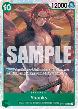 Shanks (OP13-028) (V.1) OP13 Super Rare Near Mint Englisch
