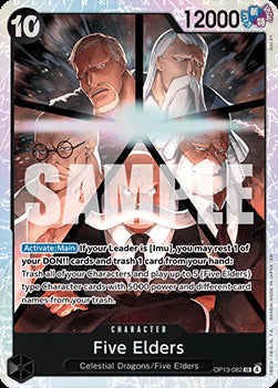 Five Elders (OP13-082) (V.1) OP13 Super Rare Near Mint Englisch