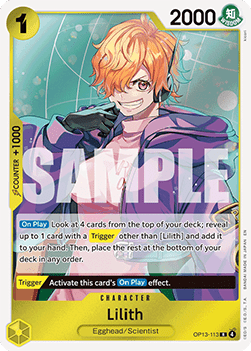 Lilith (OP13-113) (V.1) OP13 Rare Near Mint Englisch