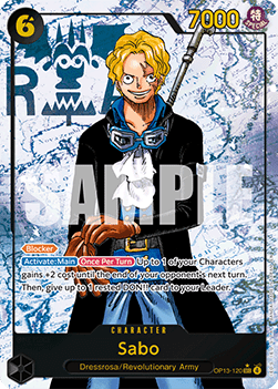 Sabo (OP13-120) (V.2) OP13 Alternate Art Light Played Englisch