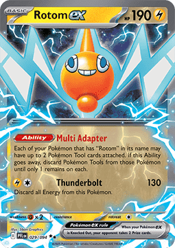 Rotom ex PFL-029 Double Rare Near Mint Englisch