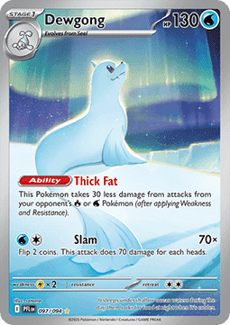 Dewgong PFL-097 Illustration Rare Near Mint Englisch