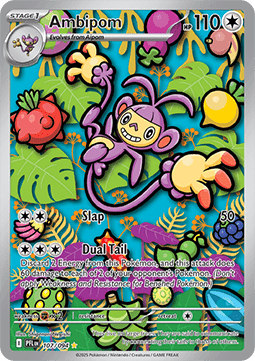 Ambipom PFL-107 Illustration Rare Near Mint Englisch