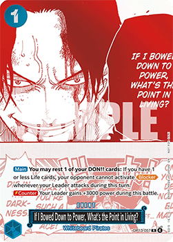 If I Bowed Down to Power, What's the Point in Living? (OP13-057) (V.1) UP Rare Near Mint Englisch