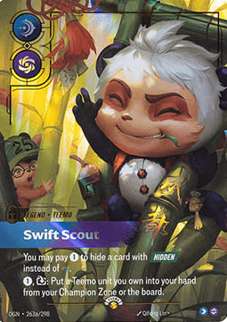 Teemo, Swift Scout (V.2) OGNX-263a Showcase Near Mint Englisch Foil