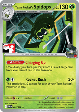 Team Rockets Spinsidias PPS8-DRI 020 Prize Pack Series Near Mint Deutsch