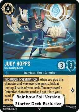 Judy Hopps - Auf der Suche nach Hinweisen 10WHI-156 Super Rare Near Mint Deutsch Foil