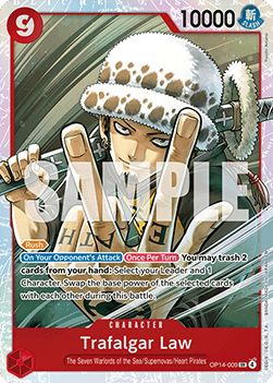Trafalgar Law (OP14-009) (V.1) OP14 Super Rare Near Mint Englisch