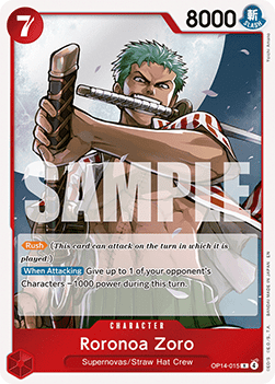 Roronoa Zoro (OP14-015) (V.1) OP14 Rare Near Mint Englisch