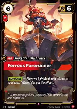 Ferrous Forerunner SFD-021 Rare Near Mint Englisch Foil