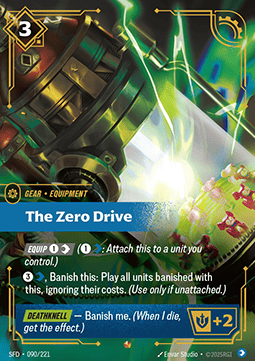 The Zero Drive SFD-090 Epic Good Englisch Foil