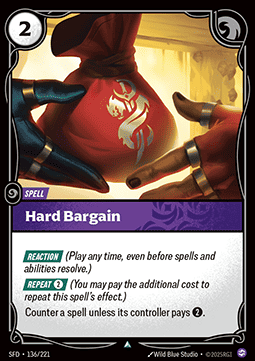 Hard Bargain SFD-136 Uncommon Near Mint Englisch Foil