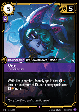 Vex, Cheerless SFD-146 Rare Near Mint Englisch Foil