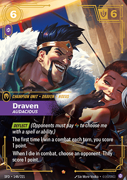 Draven, Audacious (V.1) SFD-148 Epic Near Mint Englisch Foil