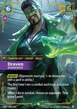 Draven, Audacious (V.2) SFD-148a Showcase Near Mint Englisch Foil