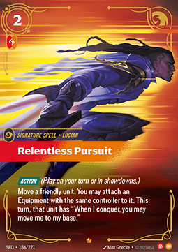 Relentless Pursuit SFD-184 Epic Near Mint Englisch Foil