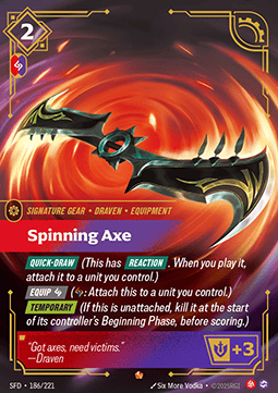 Spinning Axe SFD-186 Epic Near Mint Englisch Foil
