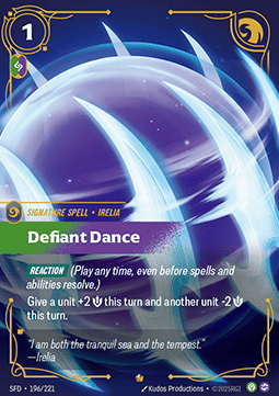 Defiant Dance SFD-196 Epic Played Chinesisch (vereinfacht) Foil