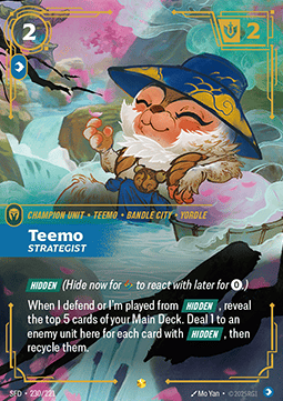 Teemo, Strategist (V.1) SFD-230 Showcase Near Mint Englisch Foil