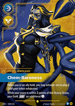 Renata Glasc, Chem-Baroness (V.2) SFD-249 Showcase Near Mint Englisch Foil