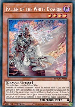Gefallener des weißen Drachen BPRO-DE024 Secret Rare Near Mint Deutsch 1. Auflage