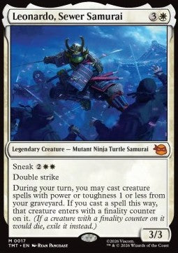 Leonardo, Sewer Samurai TMT-17 Mythic Near Mint Englisch Foil
