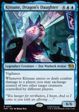 Kitsune, Dragon's Daughter TMT-41 Rare Good Englisch Foil