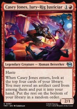 Casey Jones, Jury-Rig Justiciar TMT-87 Uncommon Near Mint Englisch Foil