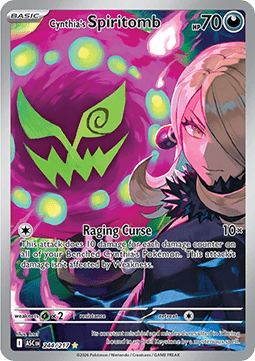Cynthia's Spiritomb ASC-244 Illustration Rare Near Mint Englisch