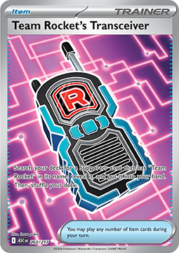 Team Rockets Transceiver ASC-263 Ultra Rare Excellent Deutsch