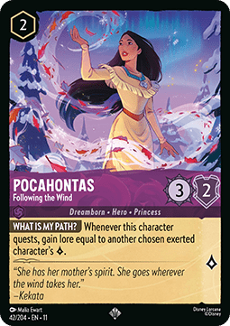 Pocahontas - Folgt dem Wind 11WSP-42 Super Rare NM Deutsch