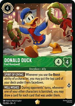 Donald Duck - Fred Honeywell 11WSP-93 Legendary NM Deutsch