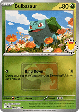 Bisasam xMEG-001 Promo Good Deutsch Reverse Holo