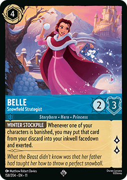 Belle - Schneefeld-Strategin 11WSP-158 Super Rare Near Mint Deutsch Foil
