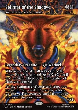 Ashcoat of the Shadow Swarm PZA-6 Mythic Near Mint Englisch Foil