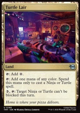 Turtle Lair TMT-190 Uncommon Near Mint Englisch Foil