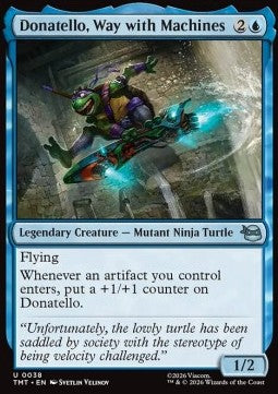 Donatello, Way with Machines TMT-38 Uncommon Excellent Englisch Foil