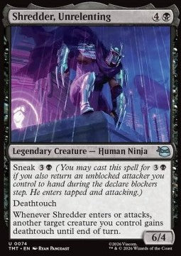 Shredder, Unrelenting TMT-74 Uncommon Near Mint Englisch Foil