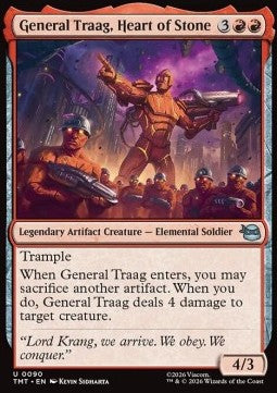 General Traag, Heart of Stone TMT-90 Uncommon Light Played Englisch Foil