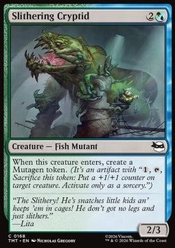 Slithering Cryptid TMT-168 Common Near Mint Englisch Foil
