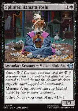 Splinter, Hamato Yoshi TMT-79 Uncommon Near Mint Englisch Foil