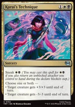 Karai's Technique TMT-152 Uncommon Near Mint Englisch Foil