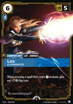 Lux, Illuminated OGNX-006 Rare Excellent Englisch Foil