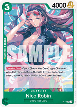 Nico Robin (P-111) (V.1) P Promo Near Mint Englisch