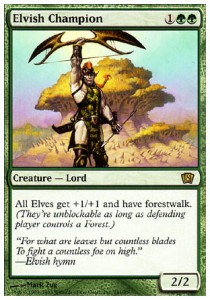 Elvish Champion 8ED-241 Rare Good Englisch Foil