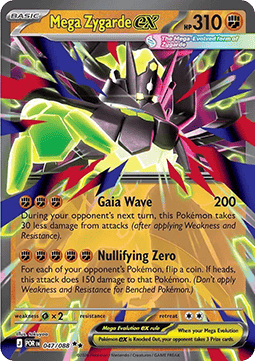 Mega Zygarde ex POR-047 Double Rare Near Mint Deutsch
