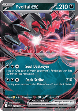 Yveltal ex POR-053 Double Rare Excellent Englisch